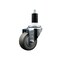 Service Caster 3'' SS Gray Poly Wheel Swivel 1-3/8'' Expanding Stem Caster SCC-SSEX20S314-PPUB-138 - alternate 1